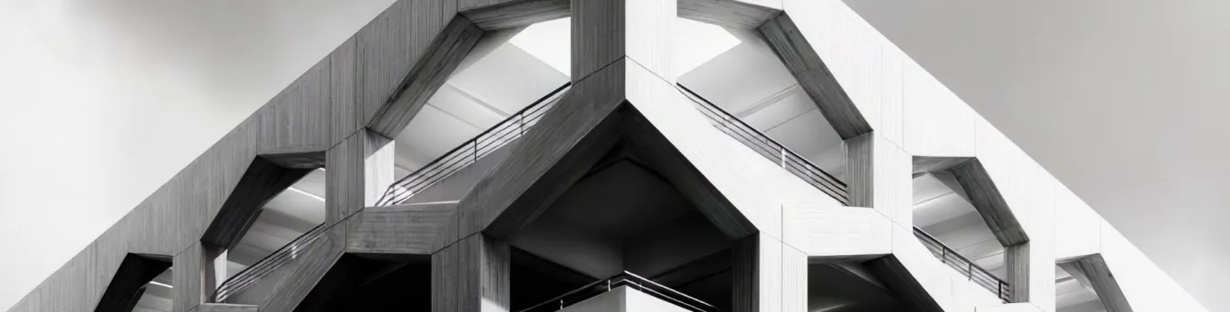 Architectural lines evoking the structured approach of Yegparian PLLC's trial practice